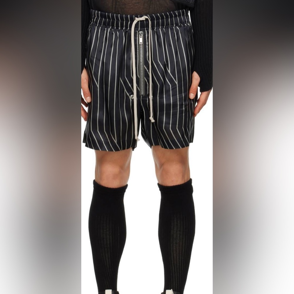 Rick owens black and white Bella shorts